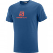 Pánské triko Salomon Coton Logo Ss Tee M albastru