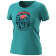 Tricou femei Dynafit Graphic Co W S/S Tee albastru/portocaliu