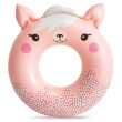 Colac gonflabil Intex Cute Animal Tubes roz