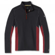 Hanorac funcțional bărbați Smartwool M Merino Sport 150 Long Sleeve 1/4 Zip negru/roșu
