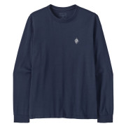 Tricou bărbați Patagonia M's L/S MW Hut Tripper Skyline T-Shirt albastru New Navy