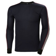 Tricou funcțional bărbați Helly Hansen HH Lifa Stripe Crew albastru închis
