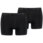 Boxeri bărbați Puma Sport Microfiber Boxers 2P negru Black