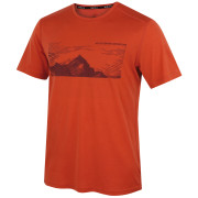 Tricou bărbați MOOA Merino Lyolite Highlander 150 Short portocaliu/ burnt orange