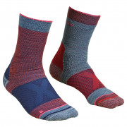 Șosete femei Ortovox W's Alpinist Mid Socks roșu/albastru