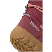 Încălțăminte de iarnă copii Viking Outdoor Footwear Birch Barefoot Warm WP Pull-on Wine