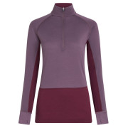 Tricou funcțional femei Icebreaker Women Mer 200 ZoneKnit LS Half Zip violet Dkber/Greplu/Cb