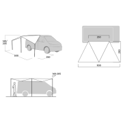 Tendă Easy Camp Lom Tri Canopy II.