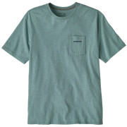 Tricou bărbați Patagonia Men's Boardshort Logo Pocket Responsibili-Tee albastru Blue Sage