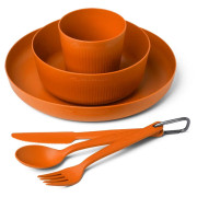 Set de veselă Sea to Summit Camp Dinnerware Set - 6 pcs portocaliu/ Burnt Orange
