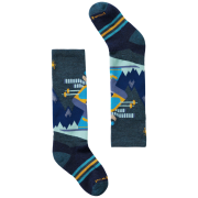 Șosete copii Smartwool Kids' Wintersport Full Cushion Mountain Moose OTC Socks albastru TWILIGHT BLUE