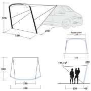 Adăpost gonflabil Outwell Touring Canopy Air