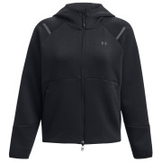 Hanorac funcțional de damă Under Armour Unstoppable Fleece FZ negru Black