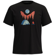 Tricou Smartwool Night Camp Short Sleeve Graphic Tee negru black