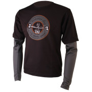 Tricou ciclism bărbați Axon Monster dlouhý rukáv negru/gri