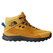 Încălțăminte turistică bărbați The North Face Cragstone Leather MID WP maro dechis ARROWWOOD YELLOW/TNF BLCK