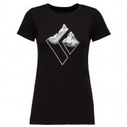 Tricou femei Black Diamond Mountain Logo SS Tee negru