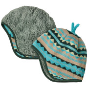 Căciulă copii Patagonia Baby Reversible Beanie gri Diamond Stripe: Snowmelt Blue
