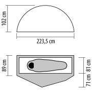 Cort turistic NEMO Equipment Dragonfly OSMO 1P