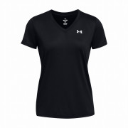 Tricou funcțional femei Under Armour Tech SSV - Solid negru Black/White