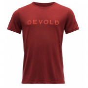 Tricou bărbați Devold Logo Man Tee roșu