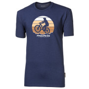 Tricou funcțional bărbați Progress Barbar Biker albastru închis