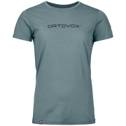 Tricou funcțional femei Ortovox 150 Cool Brand Ts W gri Icy Shore