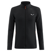 Hanorac funcțional bărbați Salewa Puez Waffle Hyb Pl Jacket M negru black out
