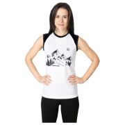 Maiou femei Drexiss Full Mountain Lover Coolmax alb/negru