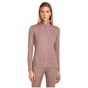 Tricou funcțional femei Icebreaker Women Merino 260 Tech Vertex LS Half Zip Delta Lines AOP