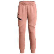 Pantaloni jogging femei Under Armour Unstoppable Flc Jogger roz CanyonPink/Black