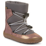 Încălțăminte de iarnă femei Frodo Barefoot Tex Track Wool gri/roz grey/pink