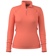 Tricou funcțional femei Smartwool W Classic Thermal Merino Base Layer 1/4 Zip de coral CORAL REEF