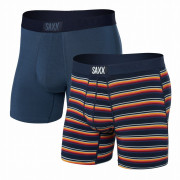 Boxeri Saxx Vibe Super Soft Bb 2Pk albastru închis field stripe/navy