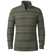 Tricou funcțional bărbați Smartwool M Classic Thermal Merino Base Layer 1/4 Zip kaki închis WINTER MOSS SUMMMIT SOUL