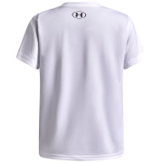 Tricou funcțional copii Under Armour Tech Armour Graphic SS White