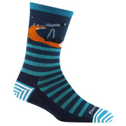 Șosete femei Darn Tough Animal Haus Crew albastru închis eclipse