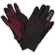 Mănuși copii Regatta Grippy Gloves II negru/roz Black/Pink Potion