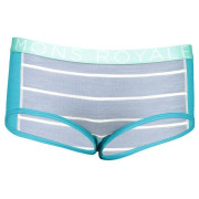 Chiloți Mons Royale Sylvia Boyleg Panel Folo albastru/gri Aqua / BT Lead Stripe