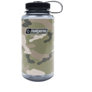 Sticlă Nalgene Wide Mouth Camo Print 1000 ml gri/negru Gray w/Black Camo