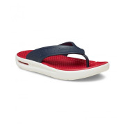 Șlapi bărbați Crocs InMotion Flip albastru/roșu Navy