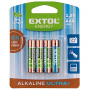 Baterii alcaline AAA Extol Ultra+ 4buc