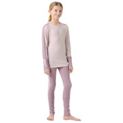 Set funcțional copii Helly Hansen Jr Lifa Merino Midweight Set Purple Clay