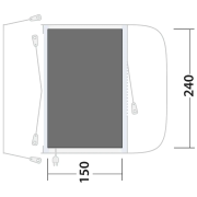 Folie sub cort Outwell Footprint Santa Monica Air