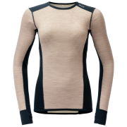 Tricou funcțional femei Devold Reverso Merino Shirt Wmn negru/bej Stone