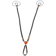Buclă Camp X-Gyro Leash - 85/129 Cm negru/portocaliu
