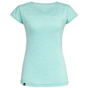 Tricou femei Salewa Puez Melange Dry W S/S Tee verde deschis