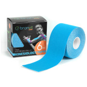 Bandă kinesiologică BronVit Sport Kinesio Tape classic 5 cm x 6m albastru deschis