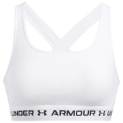 Bustieră Under Armour Crossback Mid Bra alb WHT