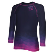 Tricou funcțional copii WAMU Mozaika purple violet